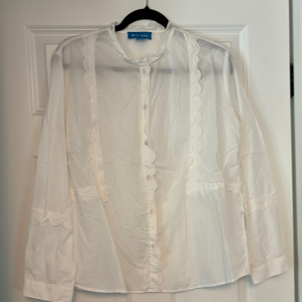 Chic White Blouse By Zara Basic - image 1